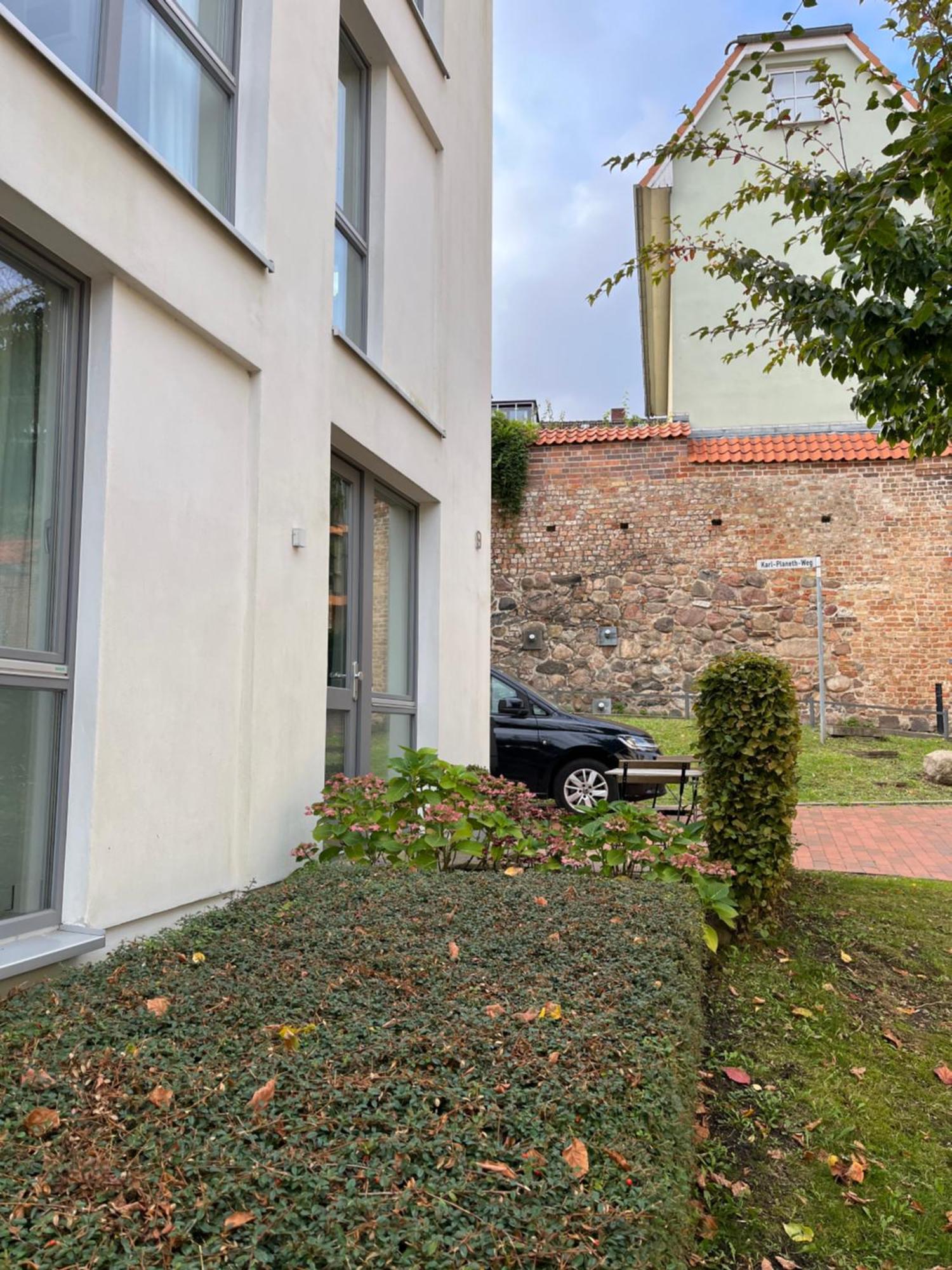 Ferienwohnung An Der Historischen Stadtmauer Rostock Dış mekan fotoğraf