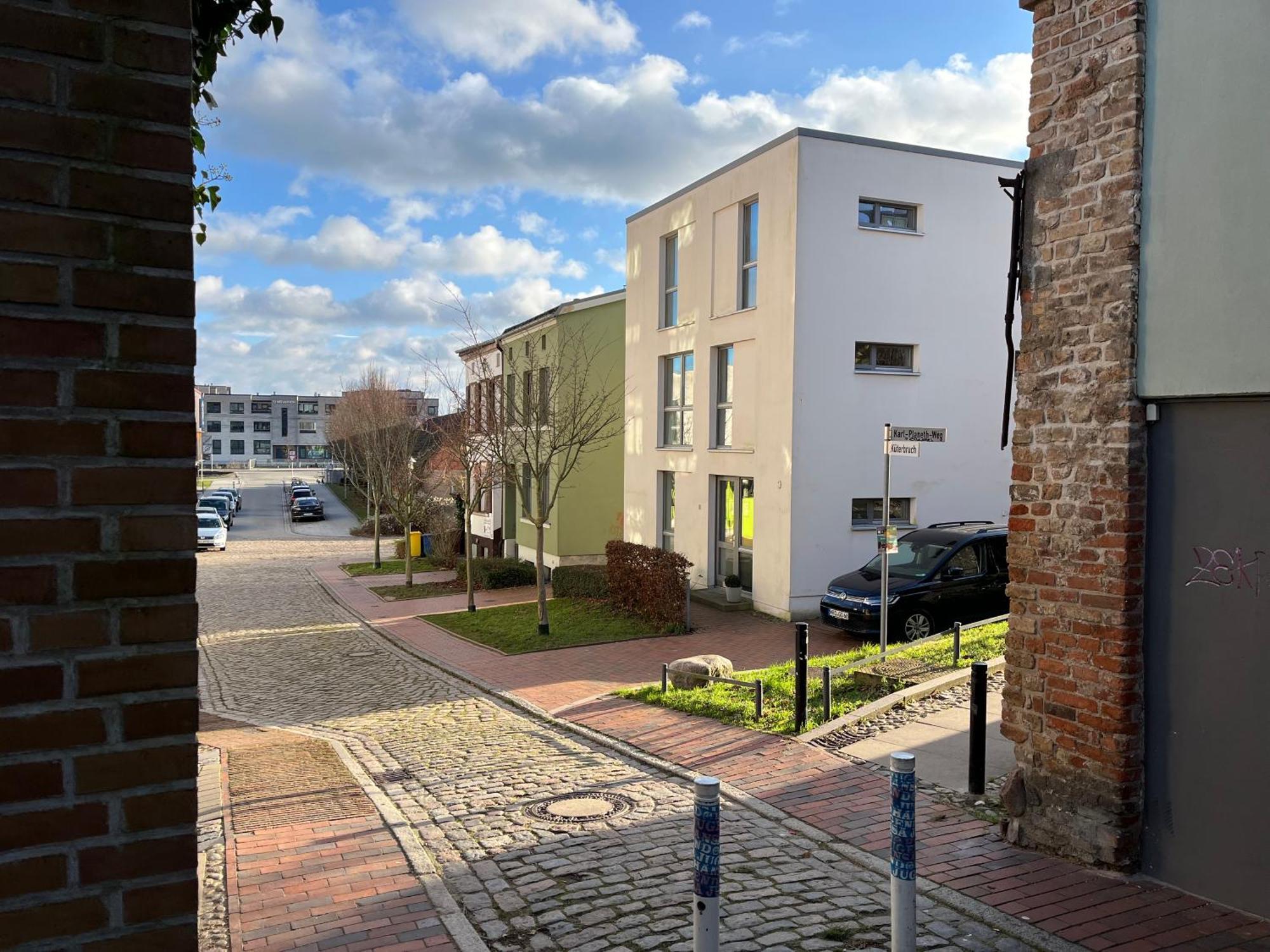 Ferienwohnung An Der Historischen Stadtmauer Rostock Dış mekan fotoğraf