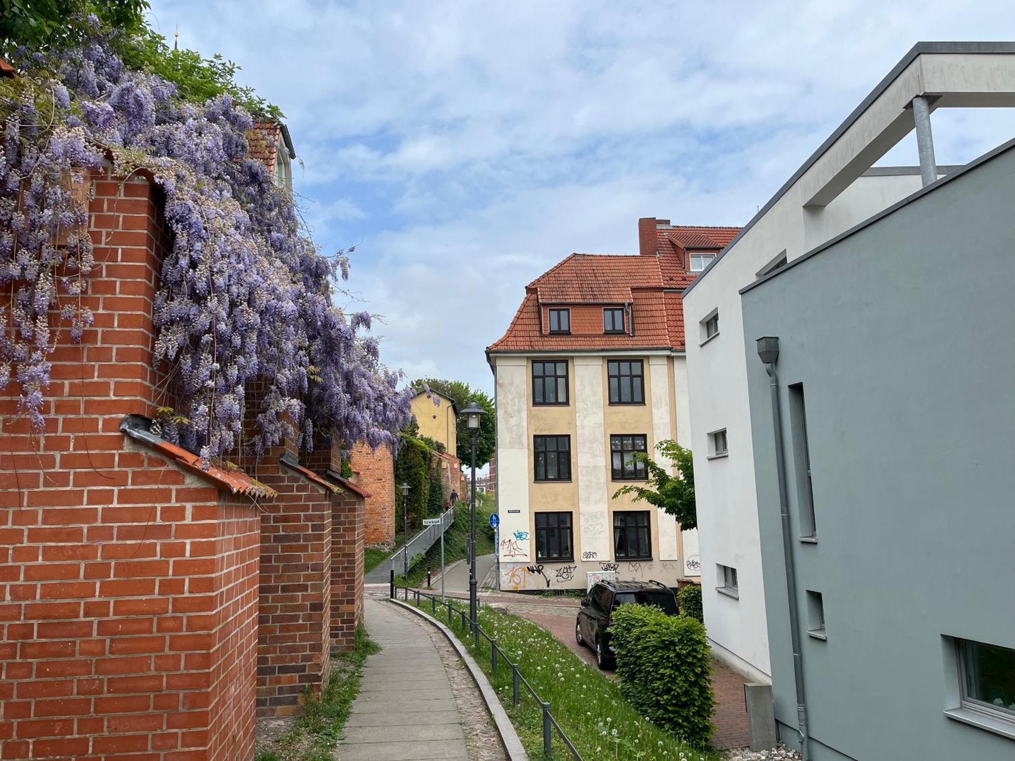 Ferienwohnung An Der Historischen Stadtmauer Rostock Dış mekan fotoğraf