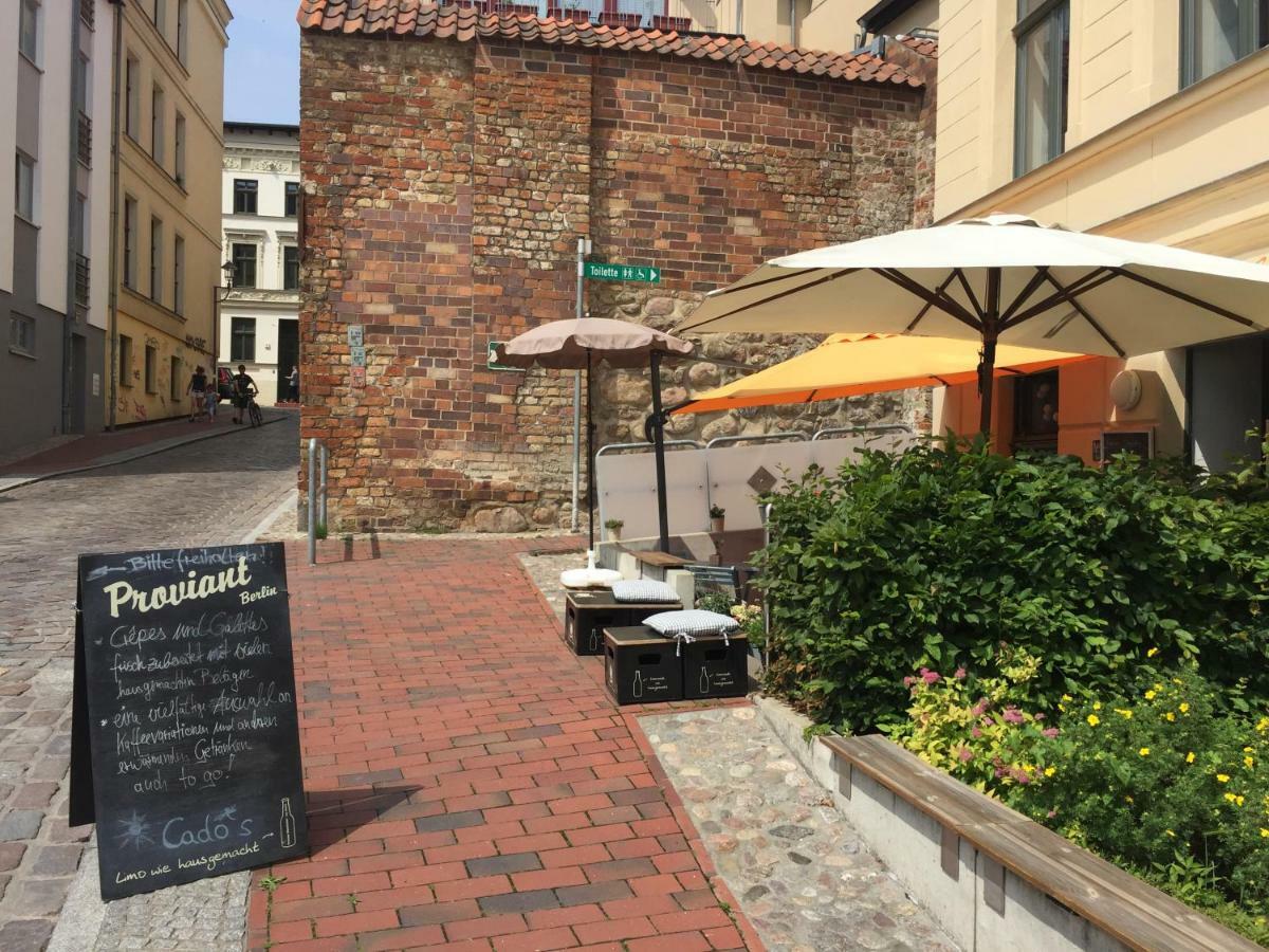 Ferienwohnung An Der Historischen Stadtmauer Rostock Dış mekan fotoğraf
